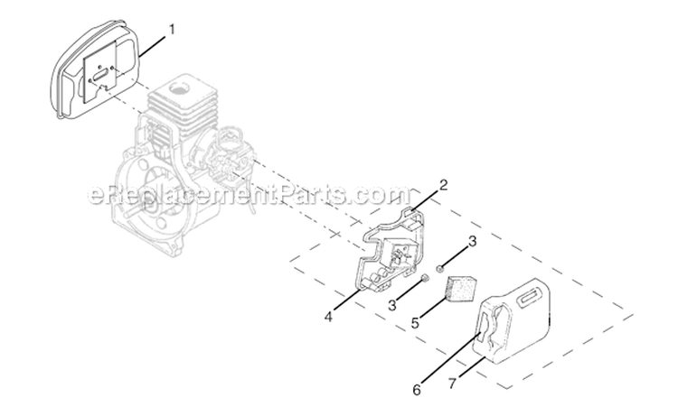 Page F Diagram and Parts List for UT70129  Homelite Trimmer