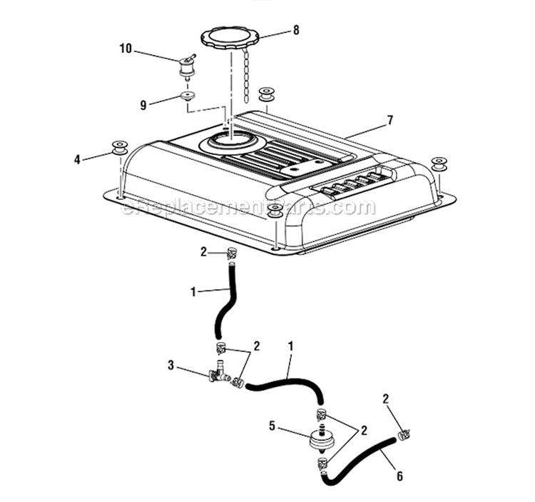 Page C Diagram and Parts List for UT903611  Homelite Generator