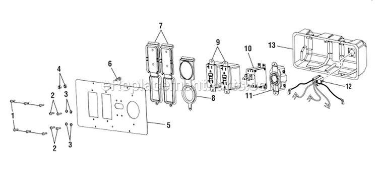 Page D Diagram and Parts List for UT903611  Homelite Generator