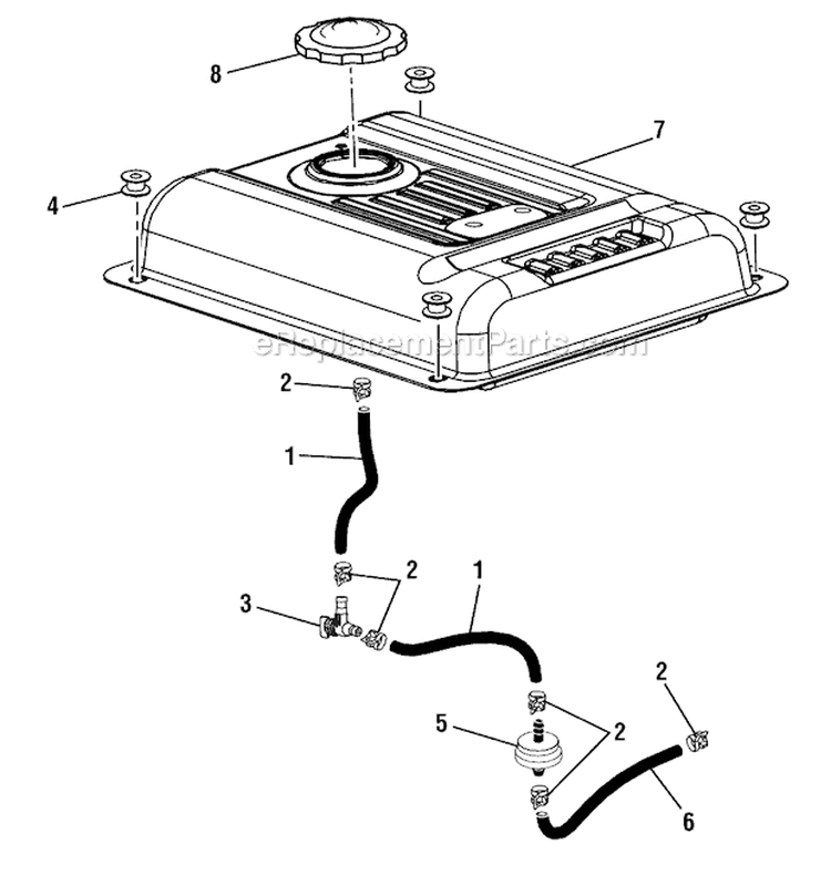 Page C Diagram and Parts List for UT903650S  Homelite Generator