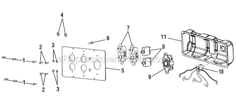Page D Diagram and Parts List for UT903650S  Homelite Generator