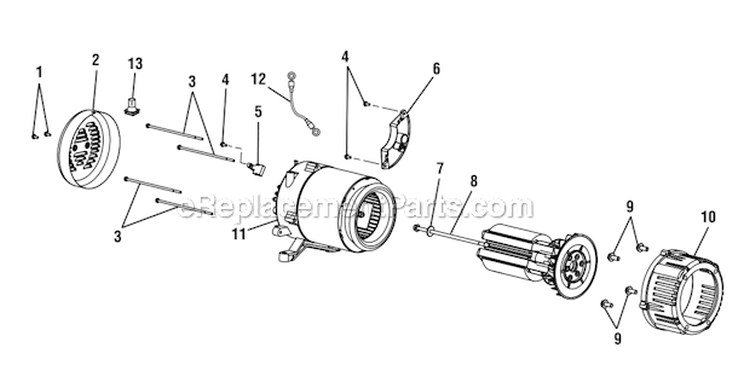 Page B Diagram and Parts List for UT905000S  Homelite Generator