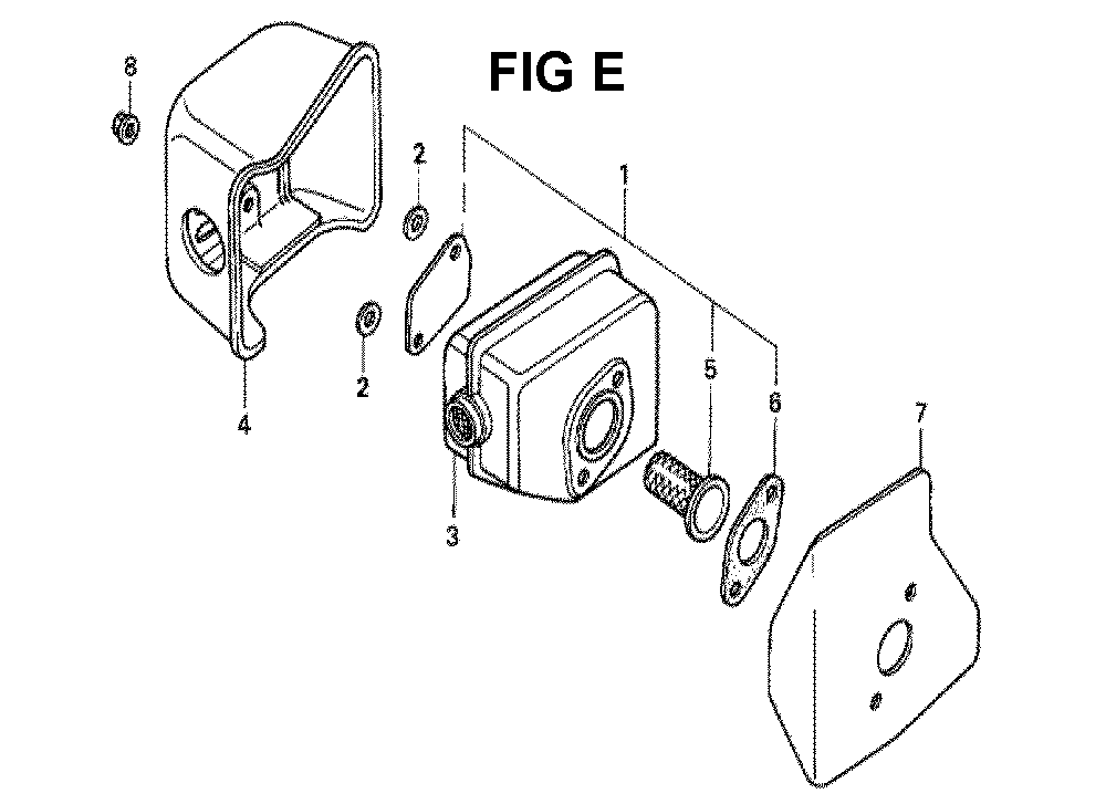 Fig-8 Diagram and Parts List for GXV160H2 Type N45 Honda Engine