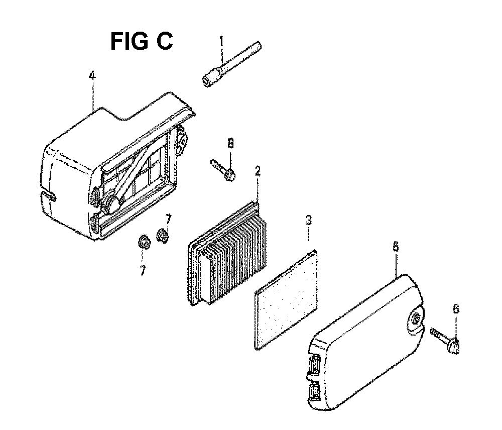 Fig-12 Diagram and Parts List for GXV140 Type N1U Honda Engine