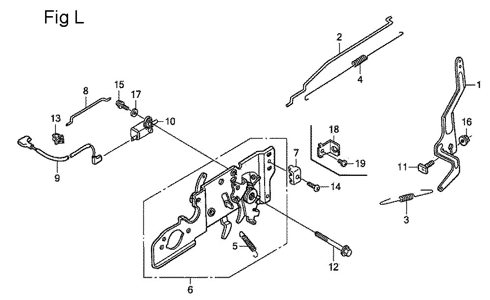 Fig-12 Diagram and Parts List for GSV190LA Type A3T Honda Engine