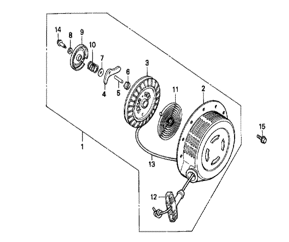 Fig-0 Diagram and Parts List for GX240 Type RK Honda Engine