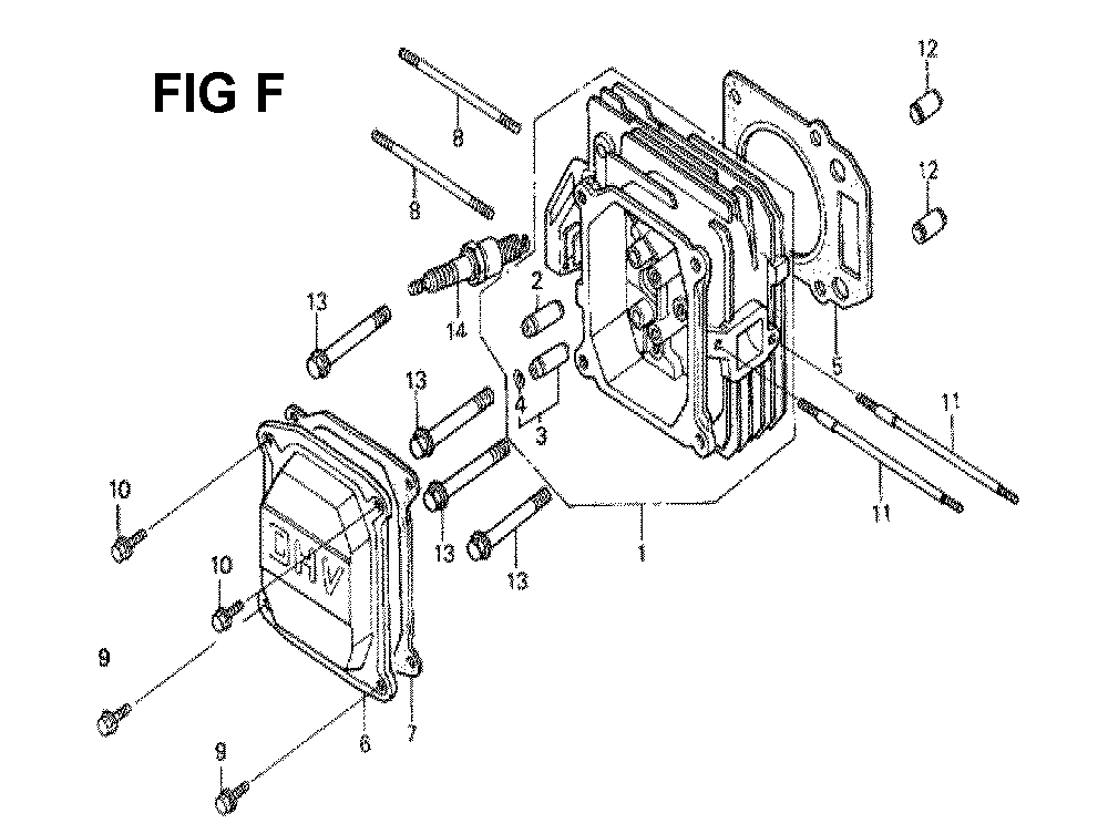 Fig-7 Diagram and Parts List for GXV160K1 Type N5C Honda Engine