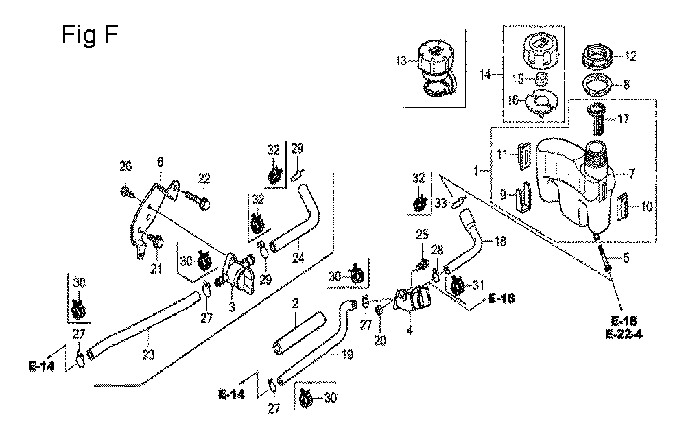 Fig-6 Diagram and Parts List for GCV160LE Type N7A1A Honda Engine