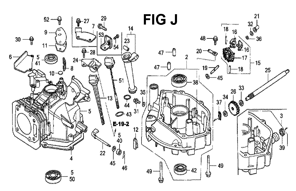 Fig-2 Diagram and Parts List for GXV160 Type N1 Honda Engine