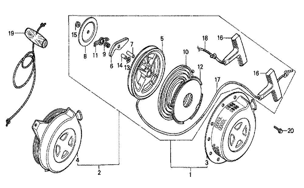 Fig-0 Diagram and Parts List for GX140 Type QT Honda Engine