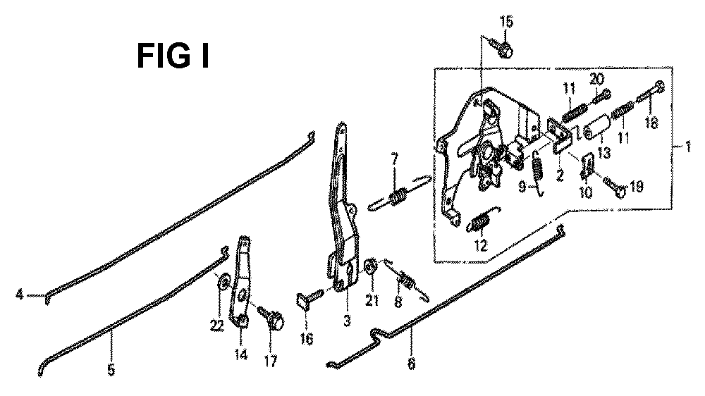 Fig-1 Diagram and Parts List for GXV340K2 Type DCA2 Honda Engine