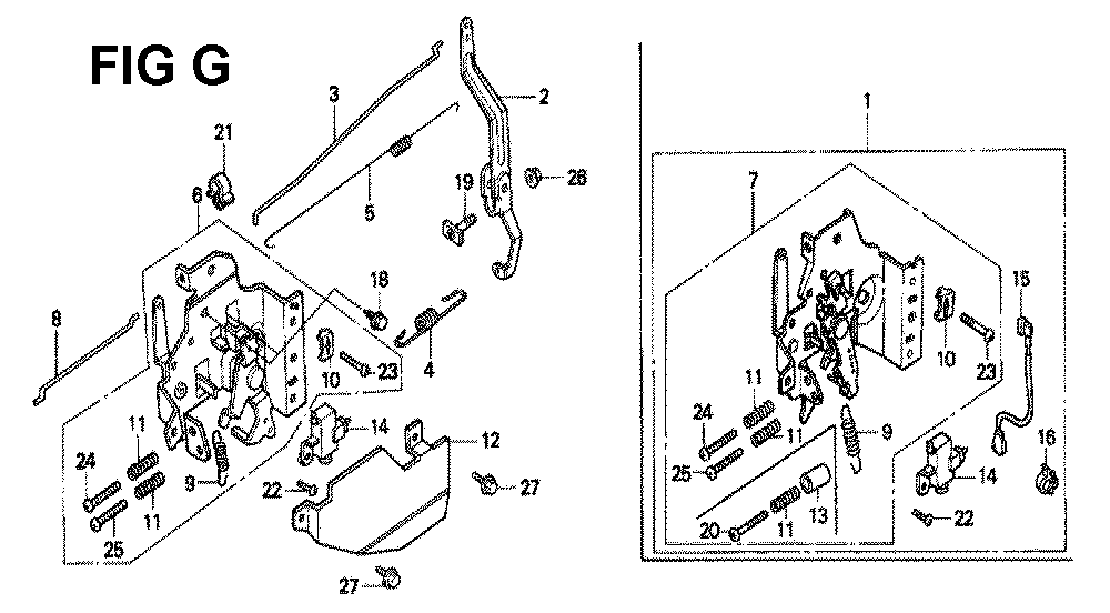 Fig-12 Diagram and Parts List for GXV160K1 Type SFY1 Honda Engine