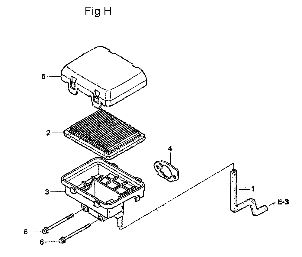Fig-8 Diagram and Parts List for GC160 Type QHAJ Honda Engine