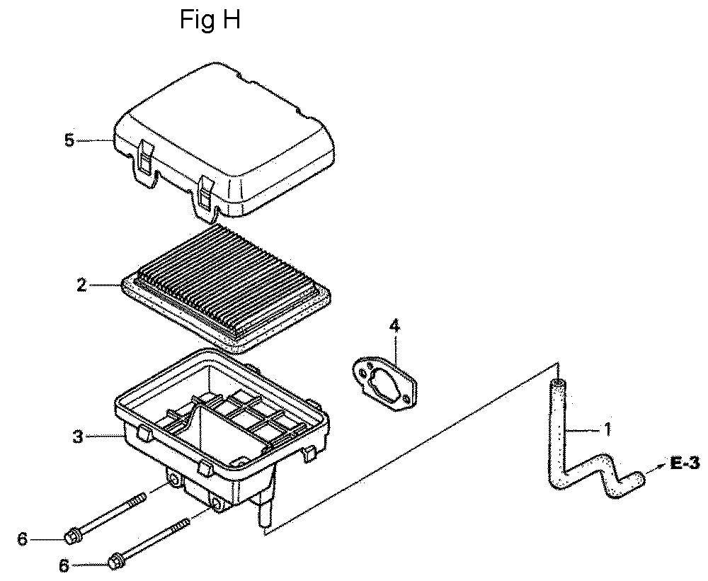 Fig-8 Diagram and Parts List for GC190A Type QHAF Honda Engine