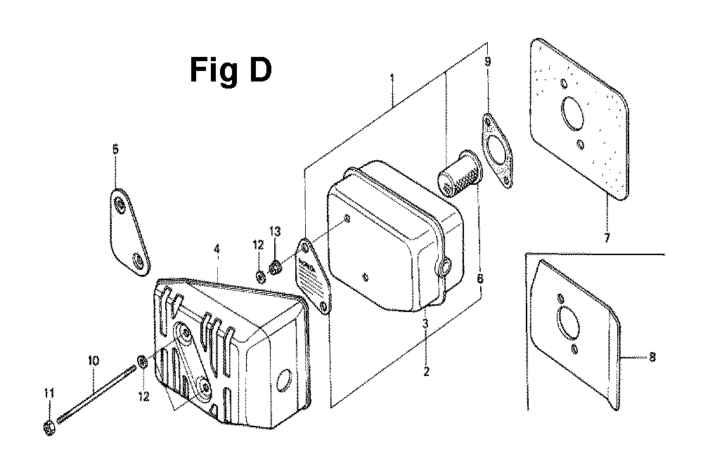 Fig-7 Diagram and Parts List for GXV120 Type PFTH Honda Engine