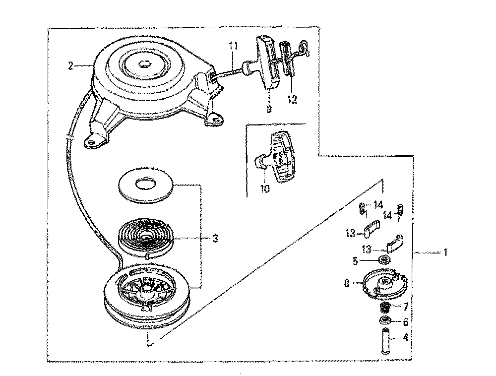 Fig-0 Diagram and Parts List for GXV140 Type N2V Honda Engine