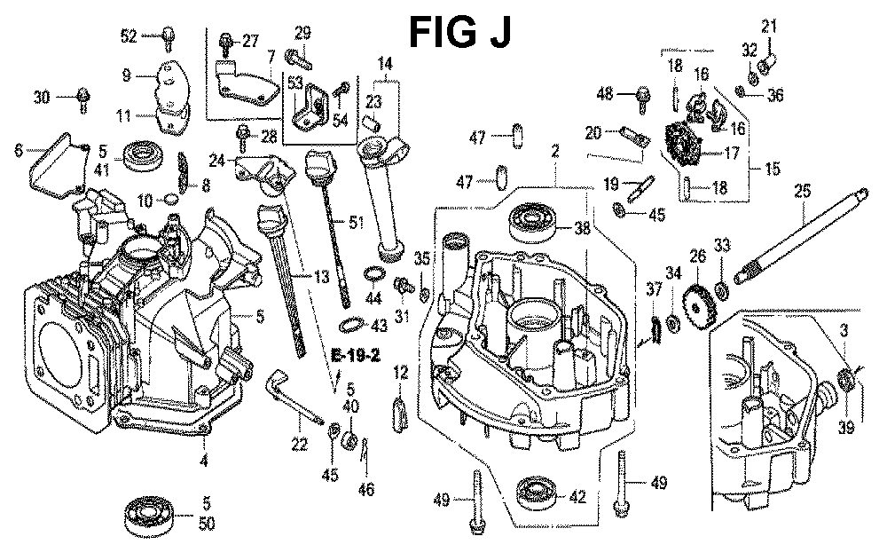 Fig-11 Diagram and Parts List for GXV160K1 Type SFL Honda Engine