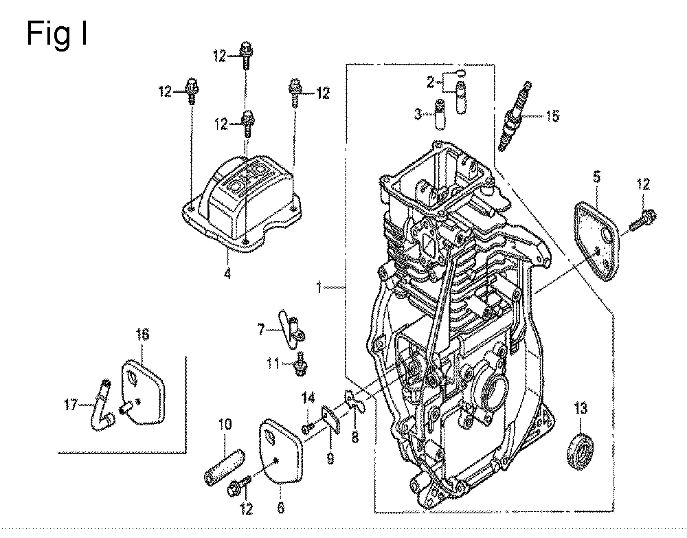 Fig-9 Diagram and Parts List for GX100U Type KRW2 Honda Engine