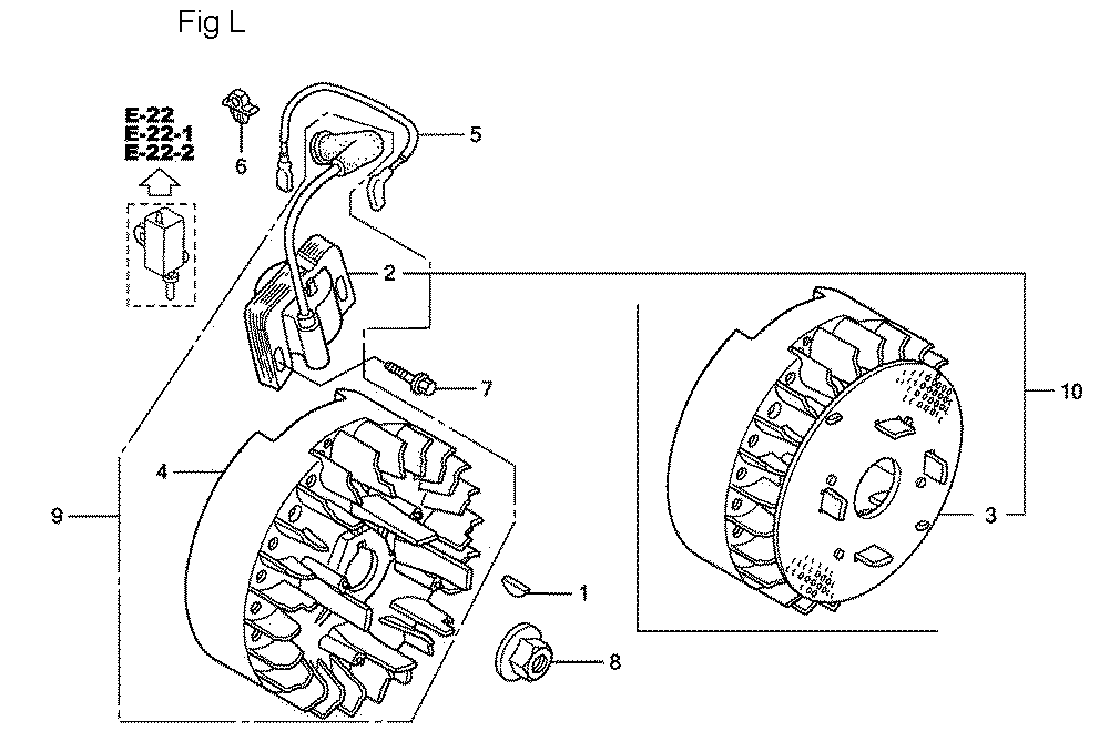 Fig-12 Diagram and Parts List for GC160LA Type QHAF Honda Engine