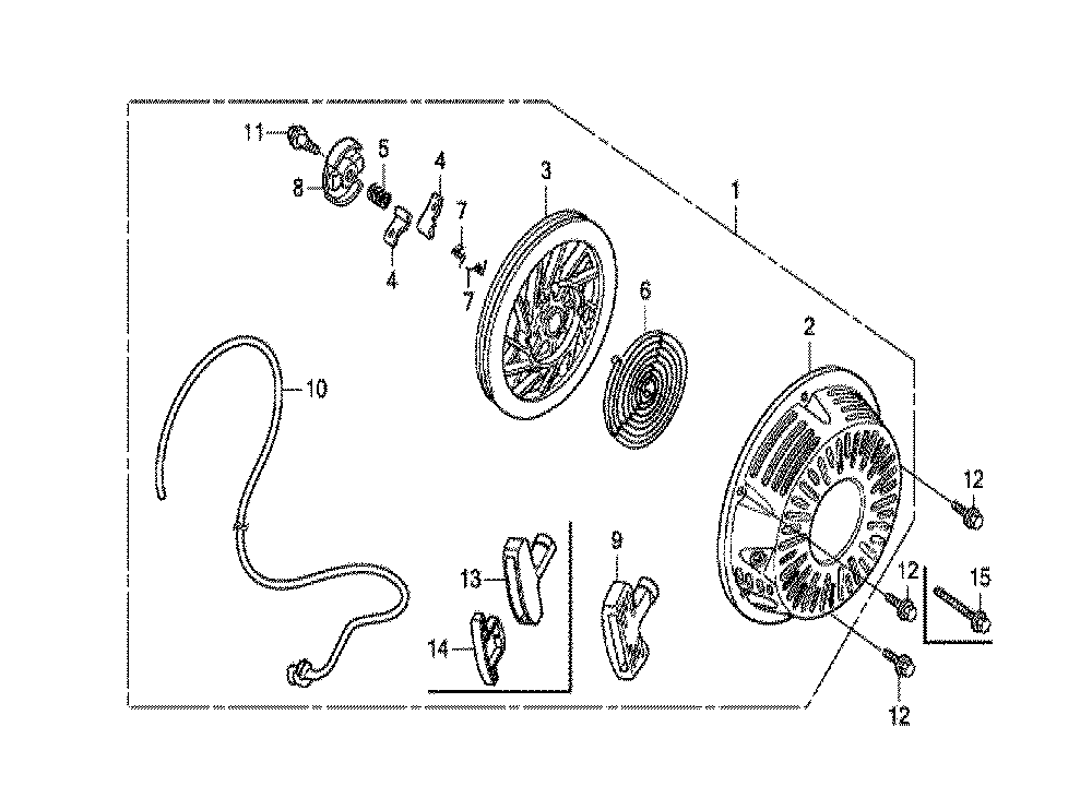 Fig-0 Diagram and Parts List for GX270T Type VX Honda Engine