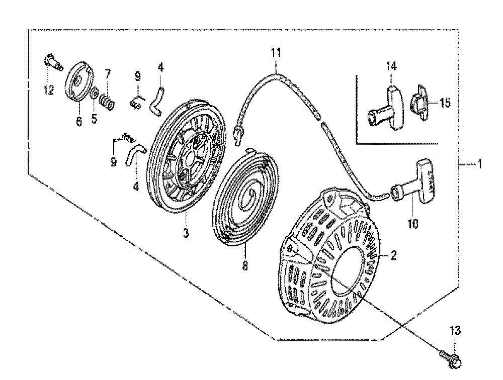 Fig-0 Diagram and Parts List for GX120UT1 Type AR Honda Engine