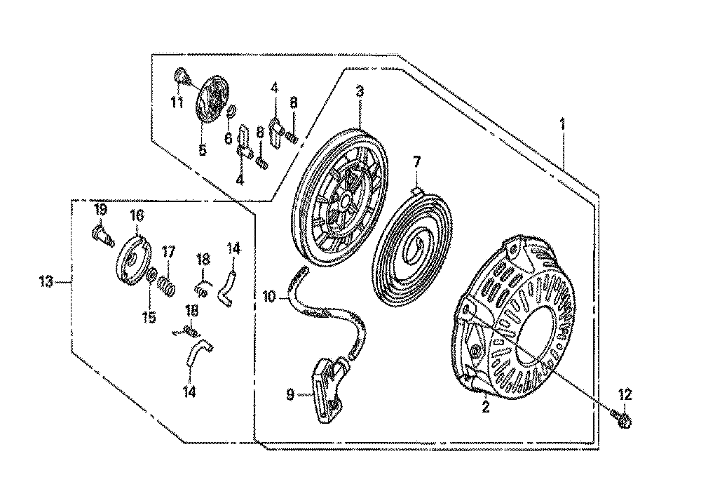 Fig-0 Diagram and Parts List for GX160H1 Type LDT Honda Engine