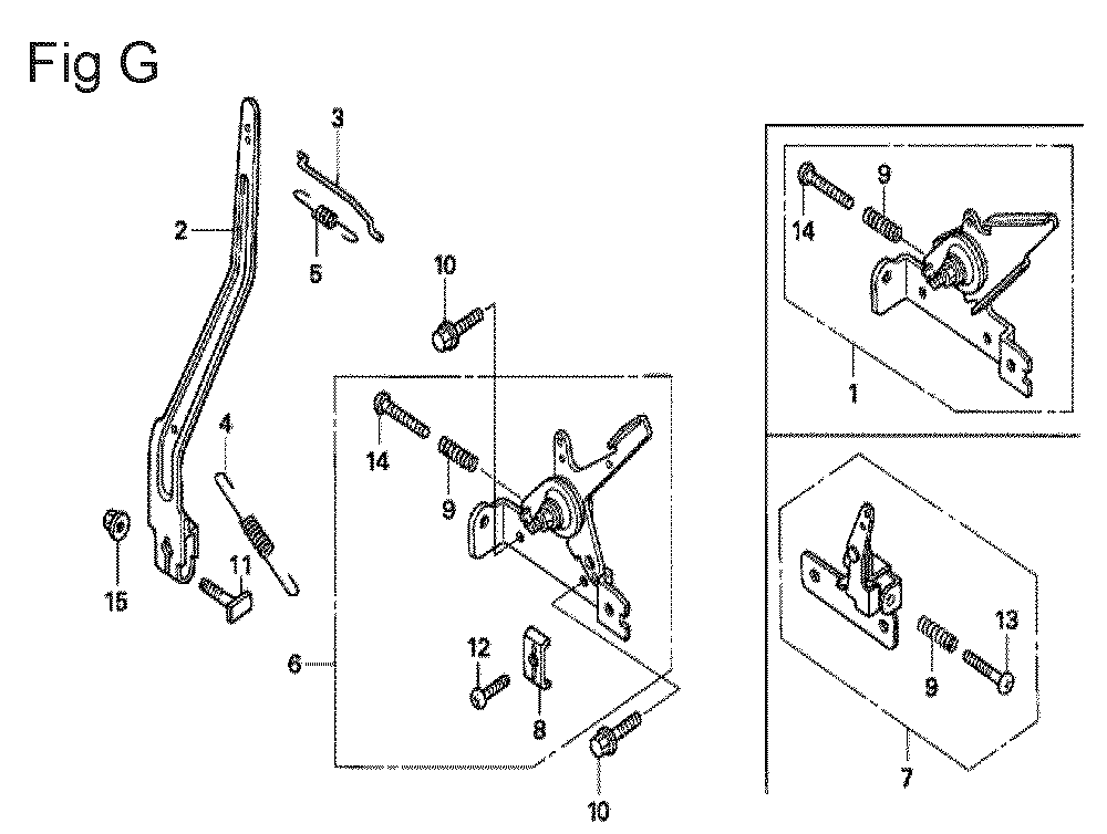 Fig-7 Diagram and Parts List for GX100U Type SE Honda Engine