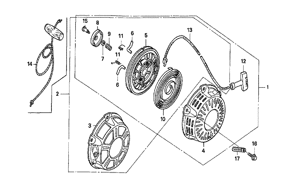 Fig-0 Diagram and Parts List for GX160K1 Type QS2 Honda Engine