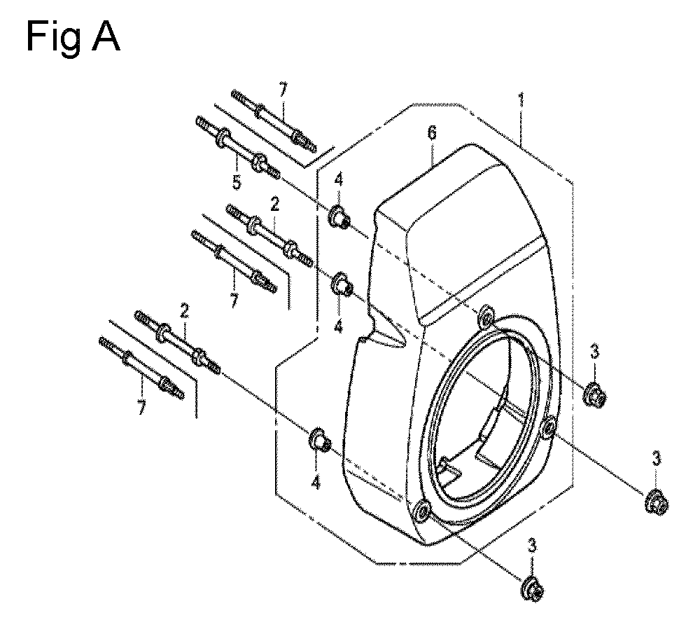 Fig-1 Diagram and Parts List for GC135 Type VXC Honda Engine