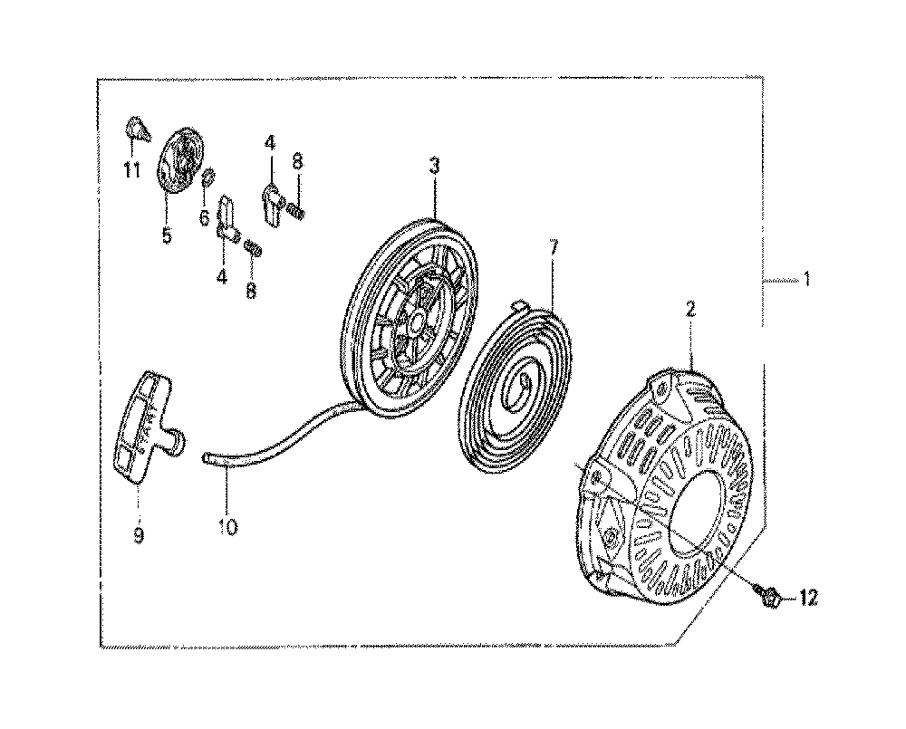 Fig-0 Diagram and Parts List for GX120K1 (VX4)(43-9099999) Honda Engine