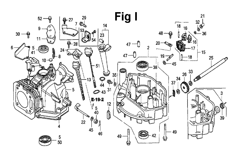 Fig-6 Diagram and Parts List for GXV160K1 Type N1AH Honda Engine