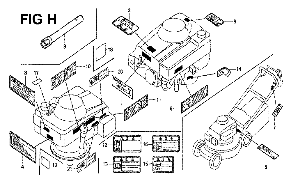 Fig-7 Diagram and Parts List for GXV160K1 Type N1S Honda Engine