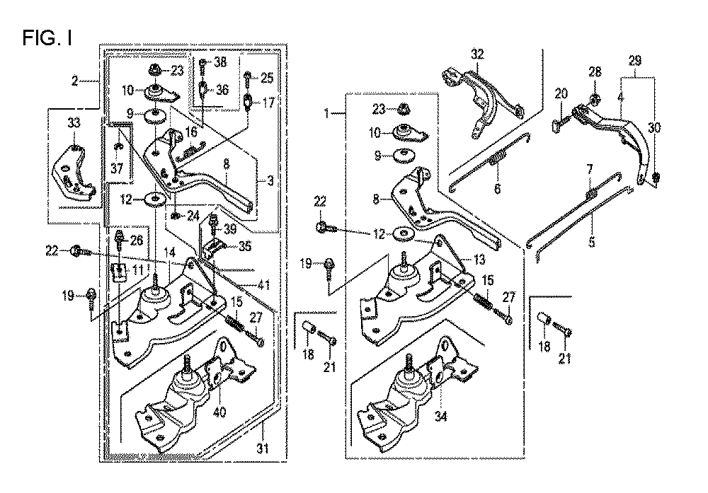 Fig-9 Diagram and Parts List for GX120T1 Type TXBR Honda Engine