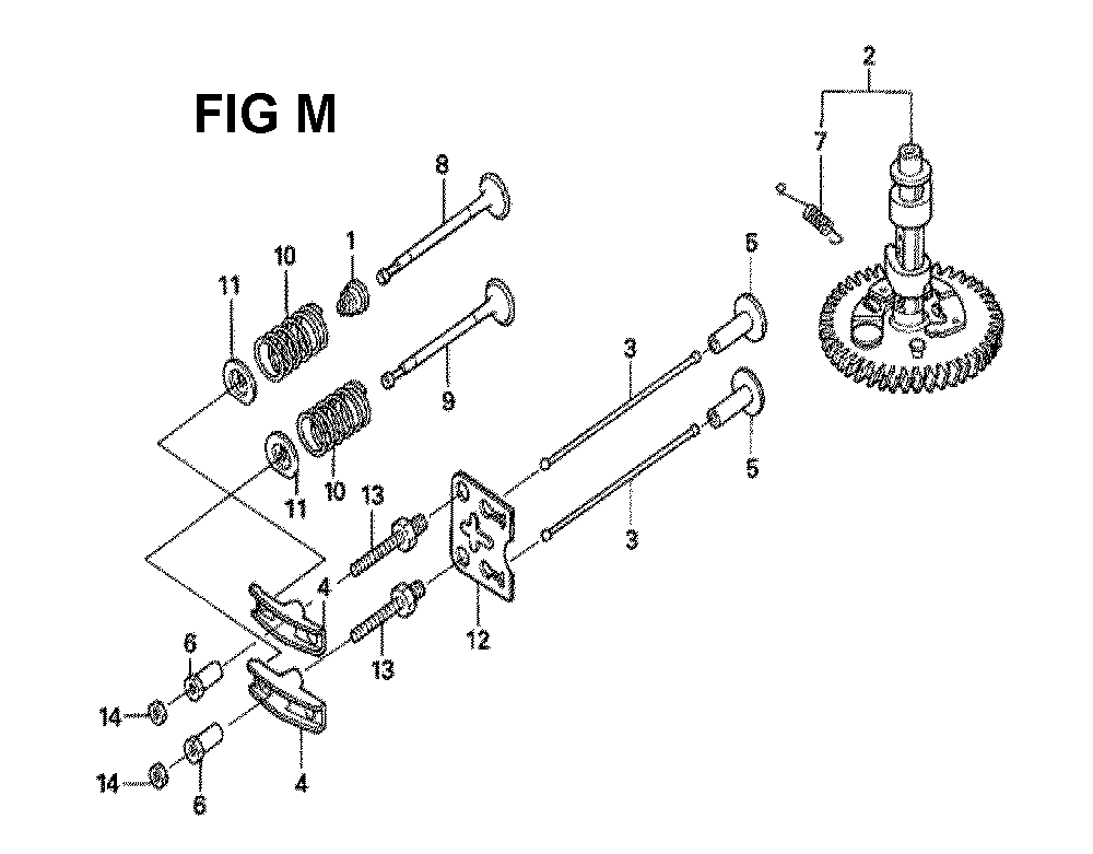 Fig-8 Diagram and Parts List for GXV160UH2 Type A12W Honda Engine