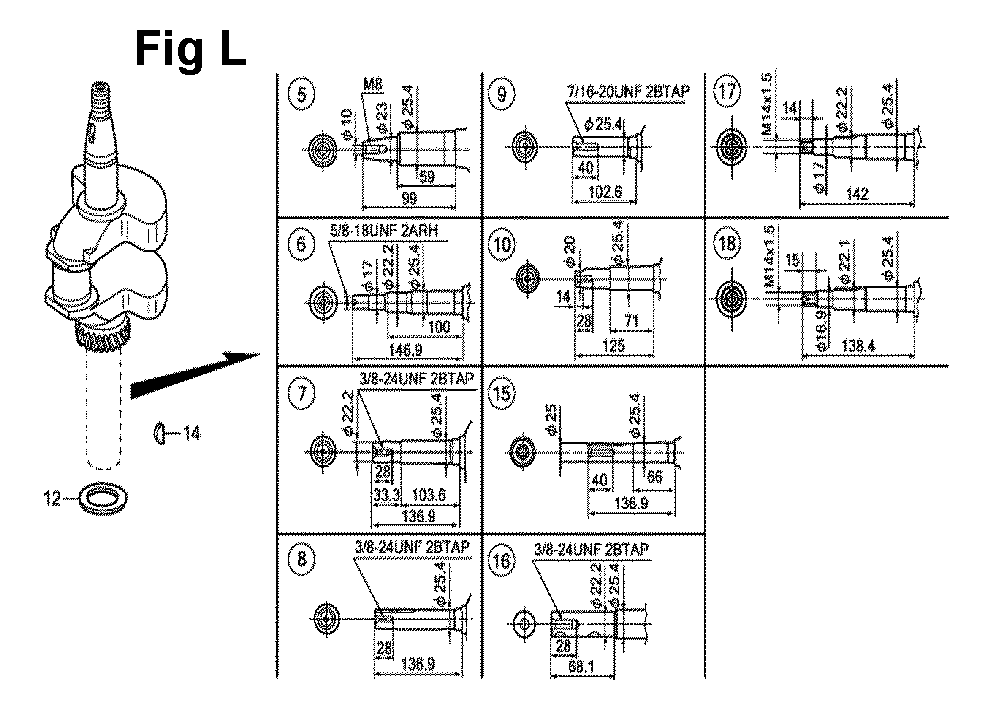 Fig-2 Diagram and Parts List for GXV160UH2 Type SFY1 Honda Engine
