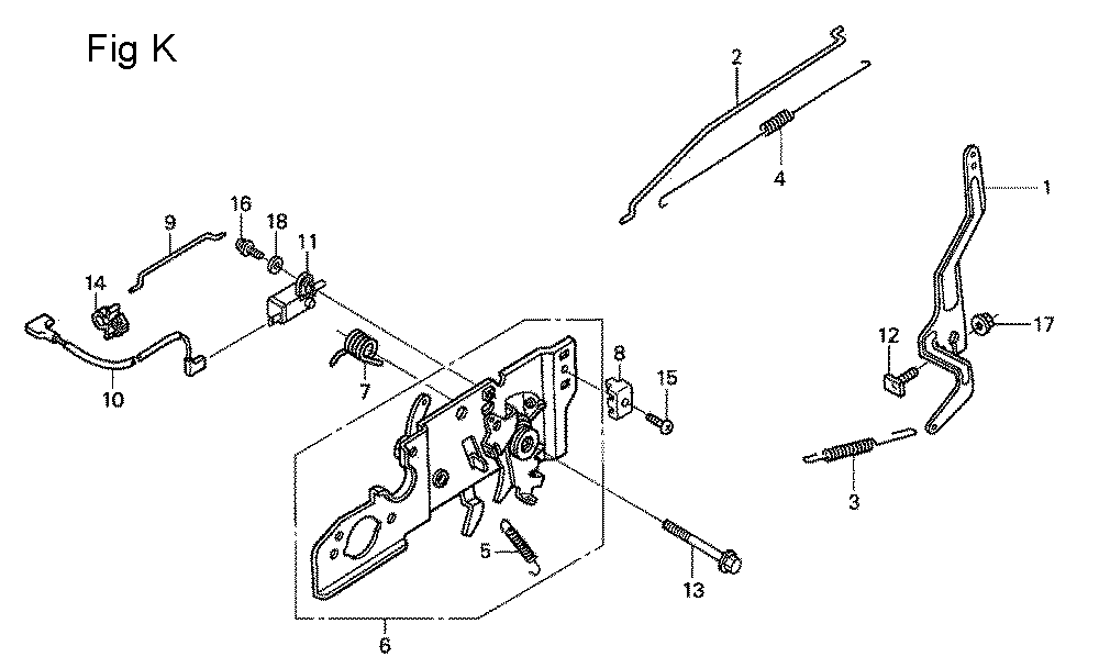 Fig-11 Diagram and Parts List for GSV190A Type A1C Honda Engine
