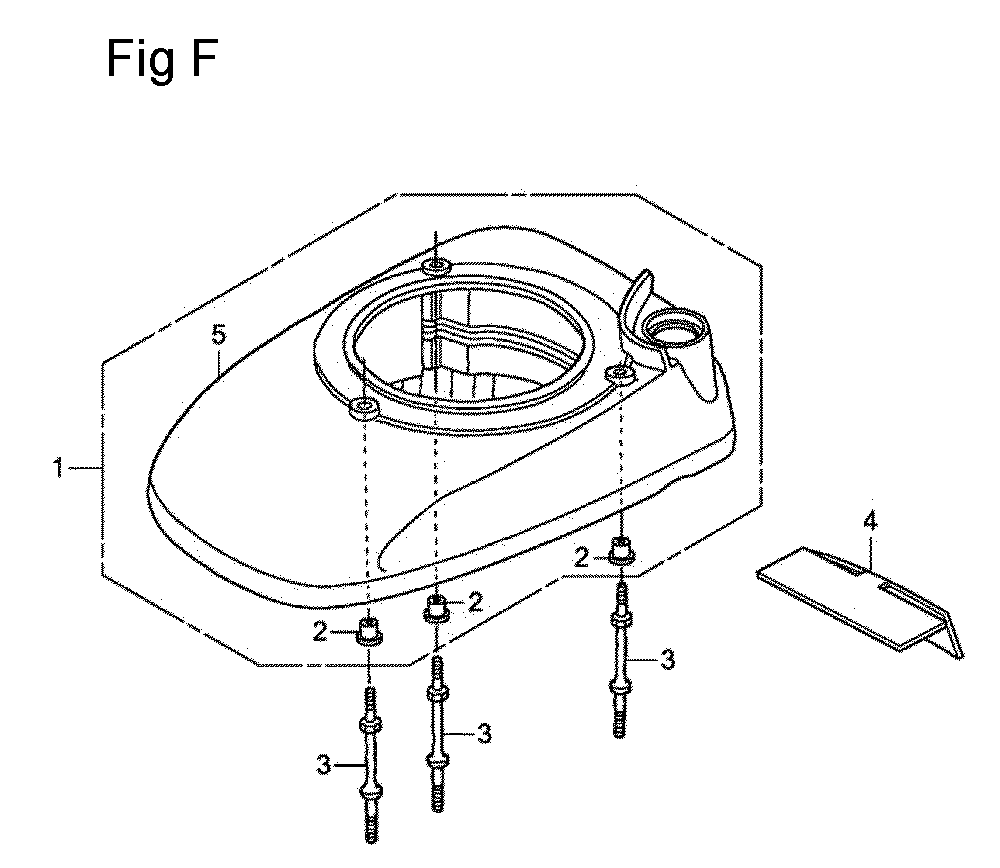Fig-6 Diagram and Parts List for GSV190LA Type A3T Honda Engine