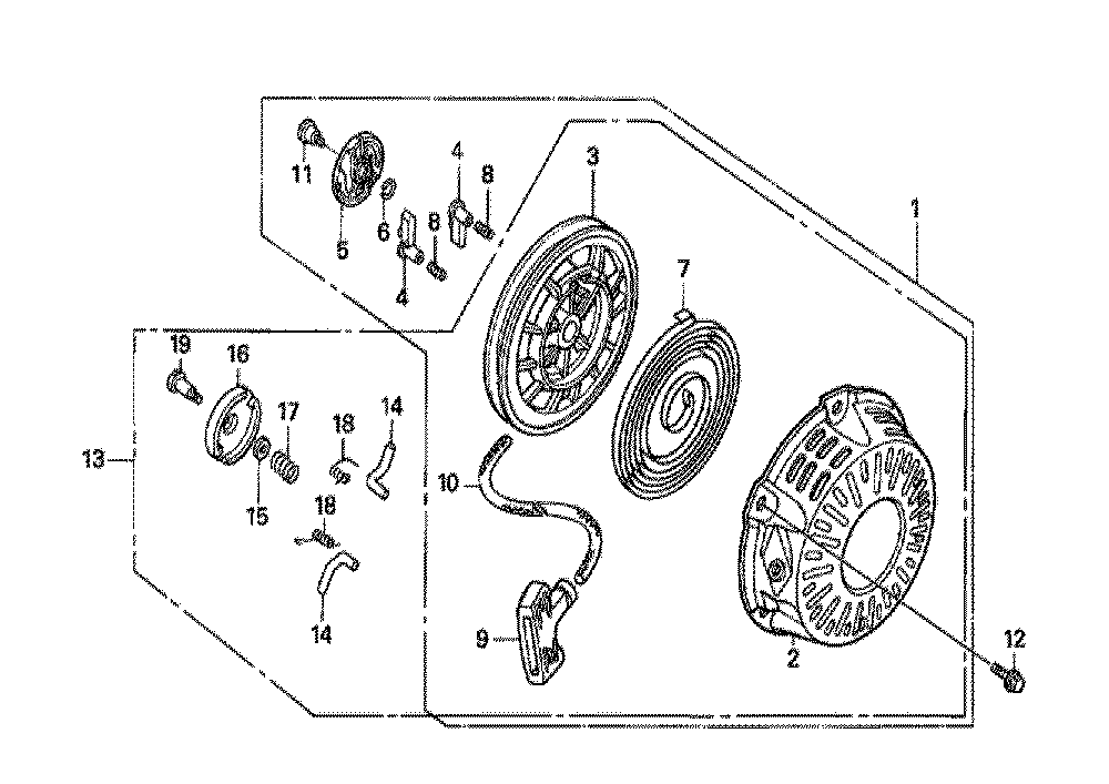 Fig-0 Diagram and Parts List for GX160H1 Type SK3 Honda Engine