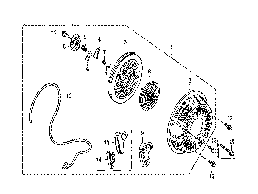 Fig-0 Diagram and Parts List for GX270T Type QXU Honda Engine