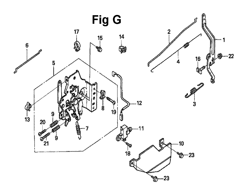 Fig-8 Diagram and Parts List for GXV160UA1 Type A1AS Honda Engine