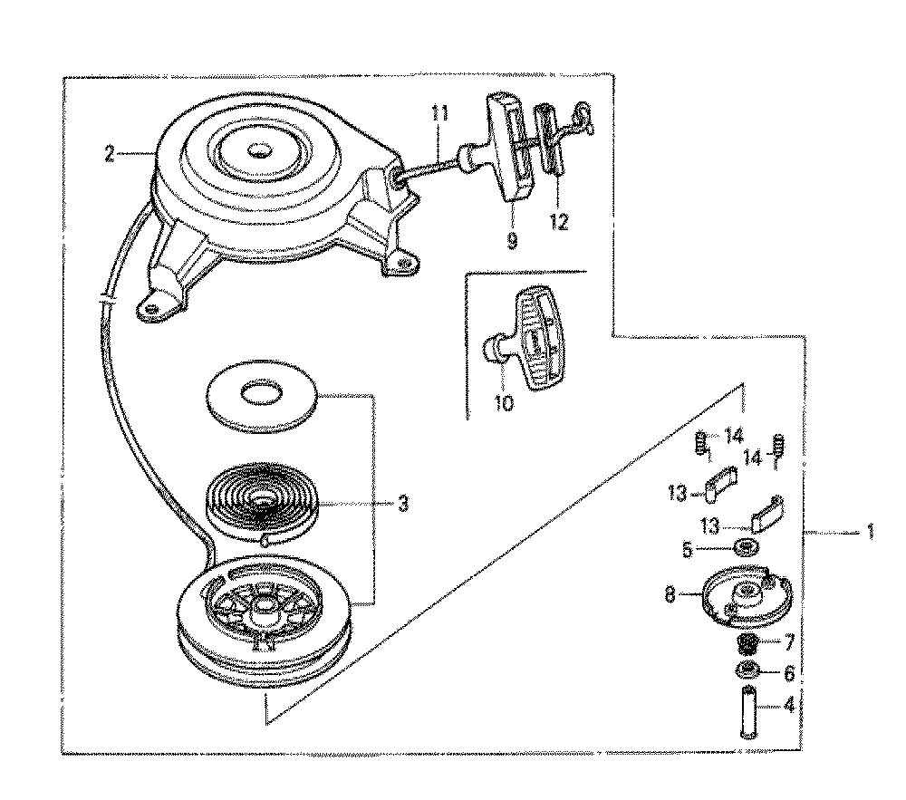 Fig-0 Diagram and Parts List for GXV140 Type MAK Honda Engine
