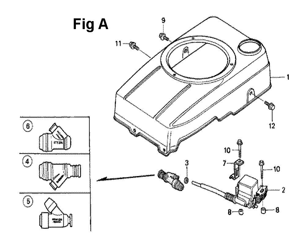 Fig-4 Diagram and Parts List for GXV120 Type N1B Honda Engine