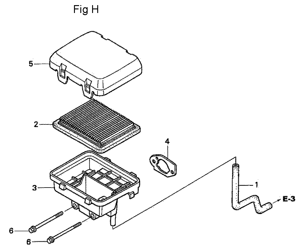 Fig-8 Diagram and Parts List for GC190A Type QHAD Honda Engine