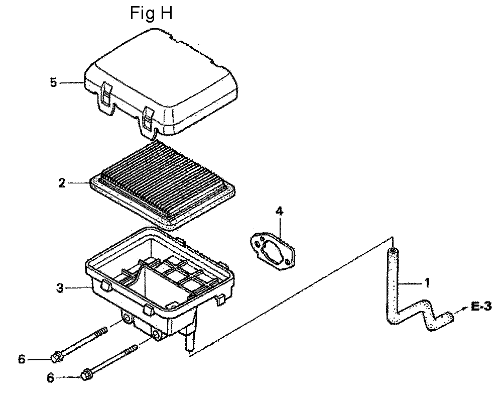 Fig-8 Diagram and Parts List for GC160A Type QHAJ Honda Engine