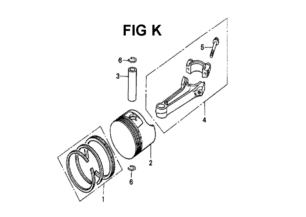 Fig-6 Diagram and Parts List for GXV140 Type N1UR Honda Engine