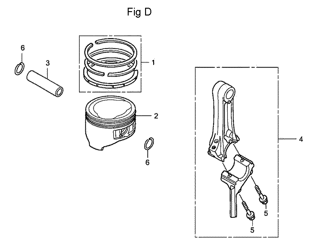 Fig-4 Diagram and Parts List for GC160LA Type QHA1 Honda Engine