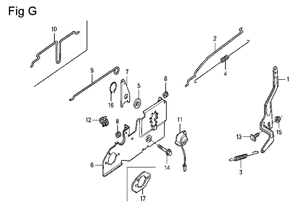 Fig-7 Diagram and Parts List for GCV160LA Type S3H Honda Engine