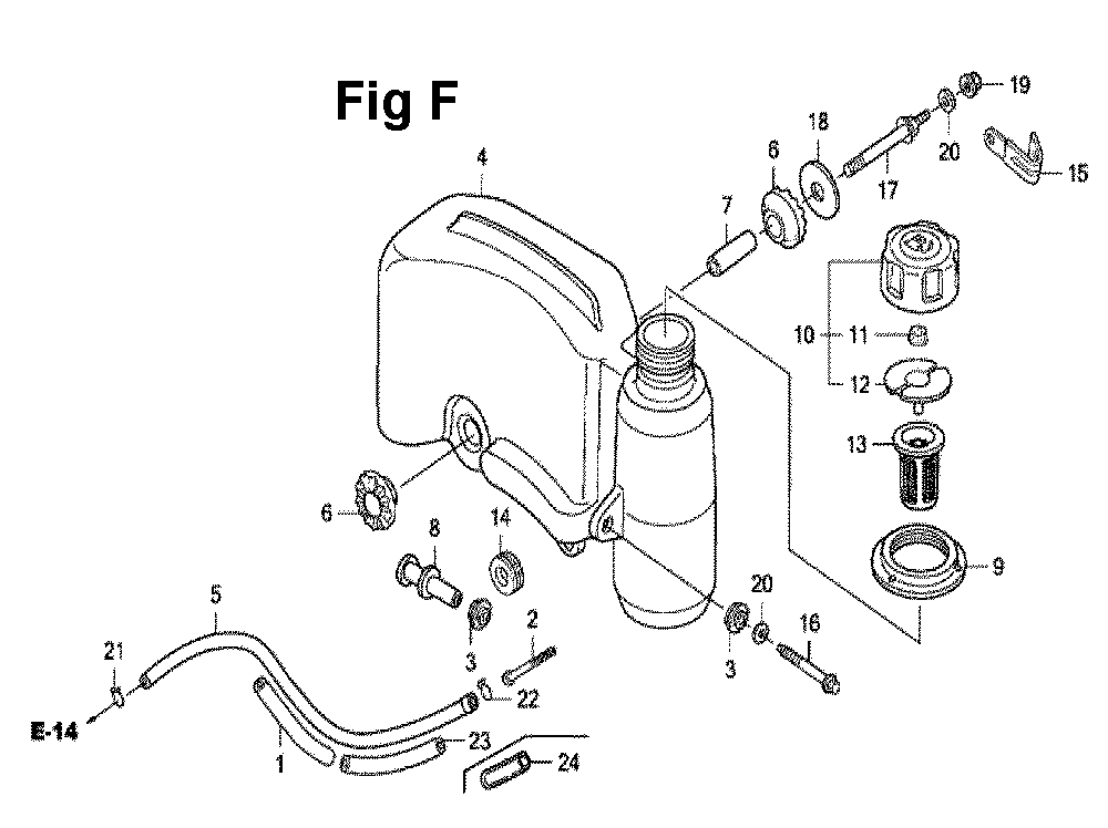 Fig-11 Diagram and Parts List for GXV160H2 Type T1AH Honda Engine