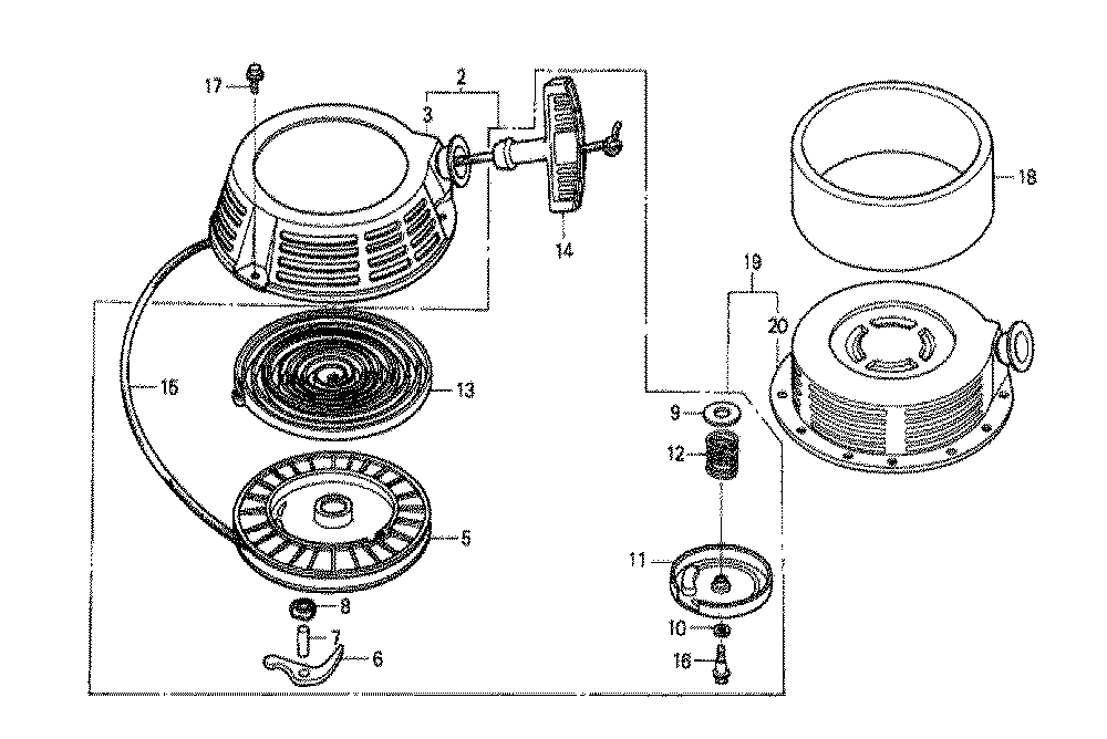Fig-0 Diagram and Parts List for GXV340 Type DAE2 Honda Engine