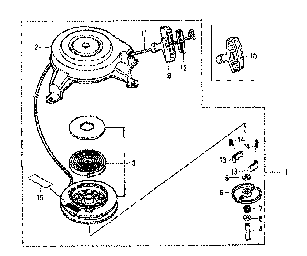 Fig-0 Diagram and Parts List for GXV160K1 Type N52 Honda Engine